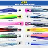 C&H Lures Alien Lure, Blue/Blue/Silver Mylar Skirt, Concave Head, Hologram