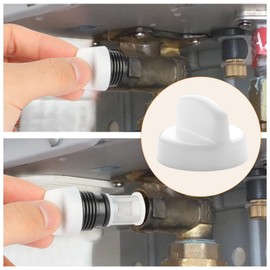 H98-510-S tankless Water Heater Filter Removal Tool Remove knob （White, 2 Pack）