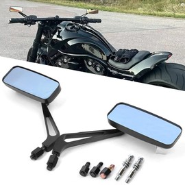DREAMIZER Side Rear View Motorcycle Mirrors Universal 8MM 10MM for V-Star 650 950 1100 1300 Classic Road King Street Electra Glide Road Glide Dyna Softail Fatboy