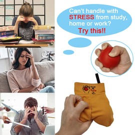 Stress Relief Balls Funny Gag Gift Squeeze Ball Prank White Elephant Gift Fun Christmas, Office Gift for Women Men