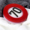 Lustapotheke® Handmade Soap for 70th Birthday in Traffic Sign Look