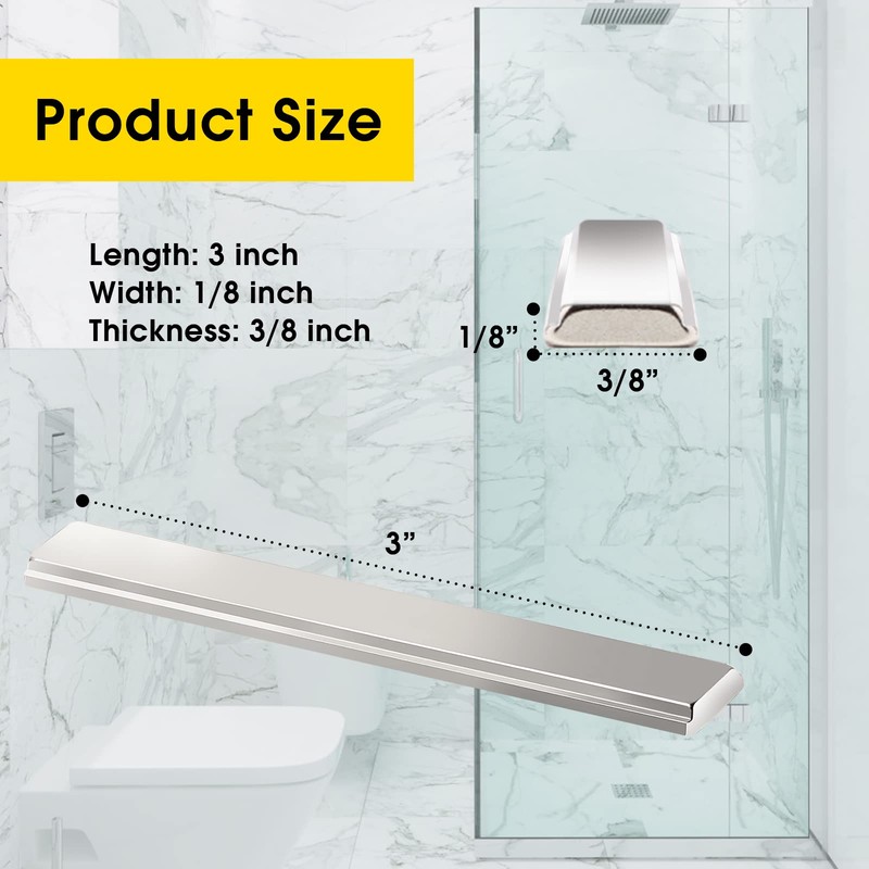 Shower Door Magnet -2-1/2" Long for Swing Shower Door Handles