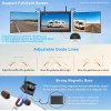 Wireless 10.1" Car Monitor DVR Magnetic Solar Backup Camera Reverse