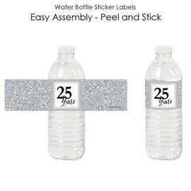 We Still Do - 25th Wedding Anniversary - Anniversary Party Water Bottle Sticker Labels - Set of 20