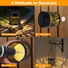 Forlivese 2 Pack Solar Fence Lights Outdoor, Metal Solar Powered
