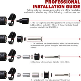 MZS Arrow Bar End Mirrors, 7/8 Motorcycle Rear View mirror Hollow Handlebar Side Black Compatible with Street Sport Bike Cruiser Scooter