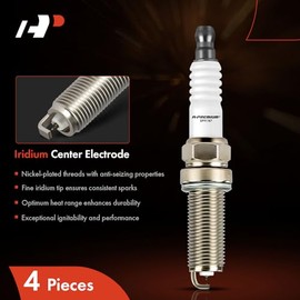 A-Premium Iridium Platinum Bujías compatibles con Nissan Altima 2007-2013, Rogue, Rogue Select, Sentra, Versa, Versa Note, Frontier, NV200 y City Express y Suzuki Equator, paquete de 4