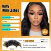 loladook 25 mm Lashes Mink Long Dramatic Lashes D Curl