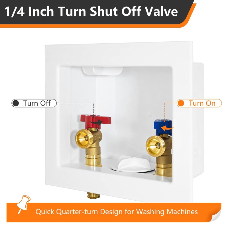 HeSun Washing Machine Outlet Box,Pex A Expansion Washer Box with