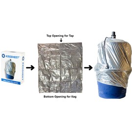 KegSheet: Keg Insulator Cover Cooler for Kegs and Keg Tubs