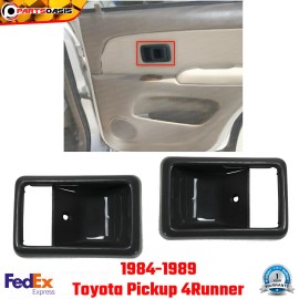 Door Handle Trim Case Black Set of 2 For 1984-1989 Toyota Pickup 4Runner