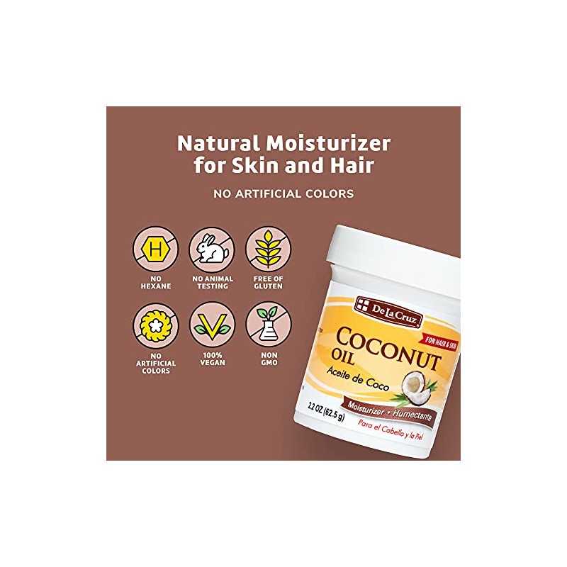 De La Cruz Coconut Oil, No Parabens or Artificial Colors,