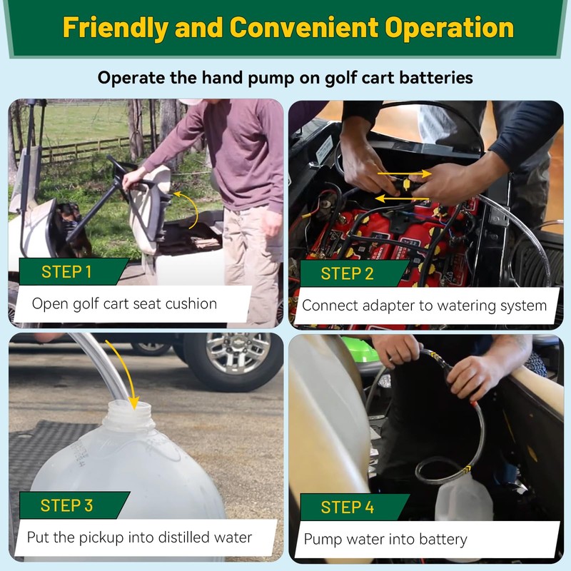 Micacia Golf Cart Water Filler for Trojan HydroLink Watering System,