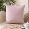 ETASOP Velvet Pillow Covers with Inserts Included 18x18, Pack of