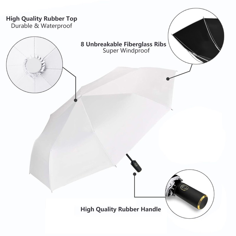 Cuby UV Sun Umbrella Compact Folding Travel Umbrella Auto Open