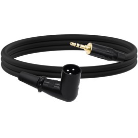 YARCHONN Rechtwinkel XLR zu 3.5mmTRS ausgewogenes Kabel 1/8 Viertel Zoll TRS männliches Audiokabel Adapter HiFi Stereo Lautsprecherkabel - 1M / 3.3FT (3.5mm to XLR Stecker)