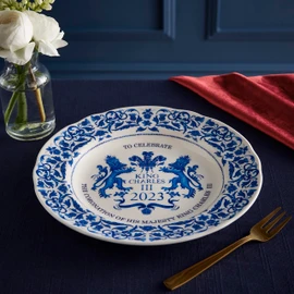 Portmeirion Home & Gifts Plate, Blue & White, 23cm