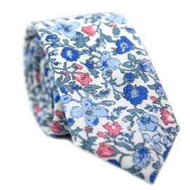 JESLANG Corbata estrecha de algodón para hombre, 6,5 cm, diseño floral, 8, Talla única