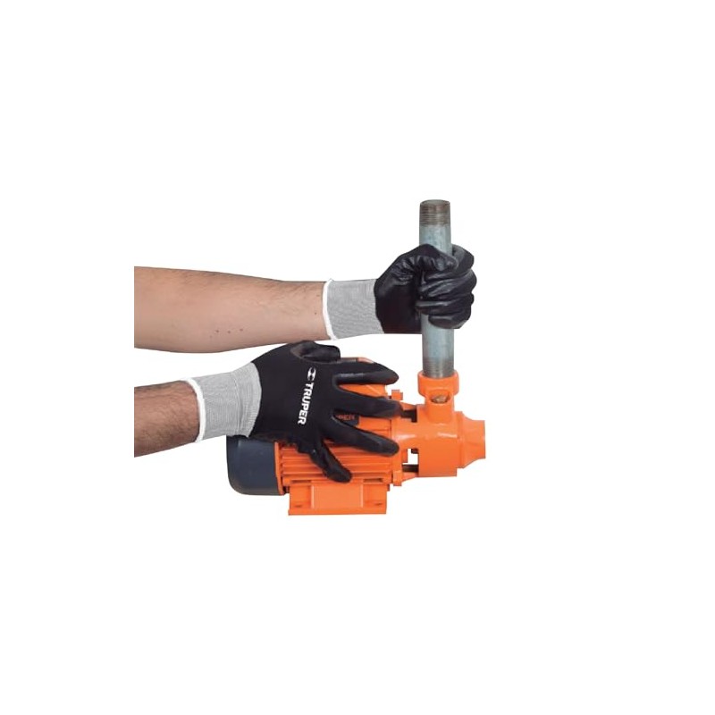Truper Guantes De Poliester Recubrimiento De Nitrilo Chicos 18025