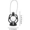 2Pcs 1/12 Miniature Lantern for Craft Mini Kerosene Hurricane Lamp