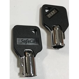 Trimax Trailer Lock Replacement Tubular Barrel Keys SafeCo Brands 2-Keys (2081 Trimax)