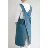 Washed Cotton Crossover Apron (Blue), Kori