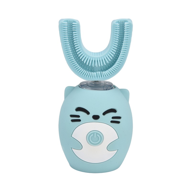 Kids Tooth Brush Cartoon Design USB Charging Food Grade Silicone