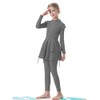 FYMNSI Burkini Swimsuits for Girls Kids Muslim Swimsuit Islamic Hijab