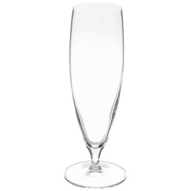 Voglia Nude 13 Ounce Pilsner Beer Glasses, Set Of 6 Crystal Pilsner Glasses - Laser-Cut Rim, Fine-Blown Crystal Stemmed Beer Glasses, For Lagers, Ales, Or Craft Beers, Dishwasher-Safe - Restaurantware