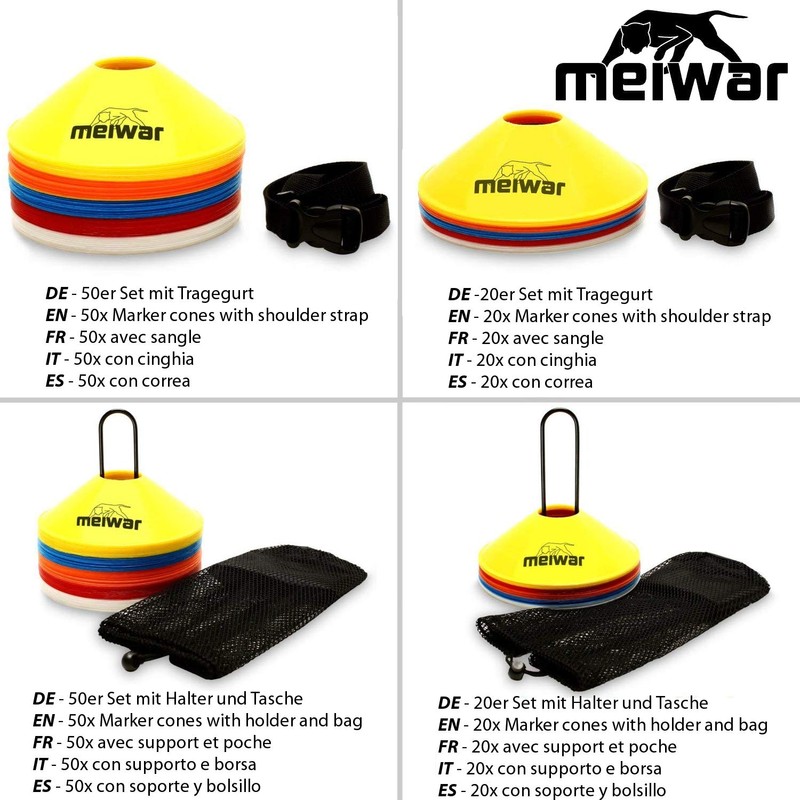 meiwar Football Hat Marking Cones Set for Football Training Set