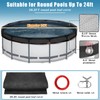 24 FT Pool Leaf Net Cover for Above Ground Pools,