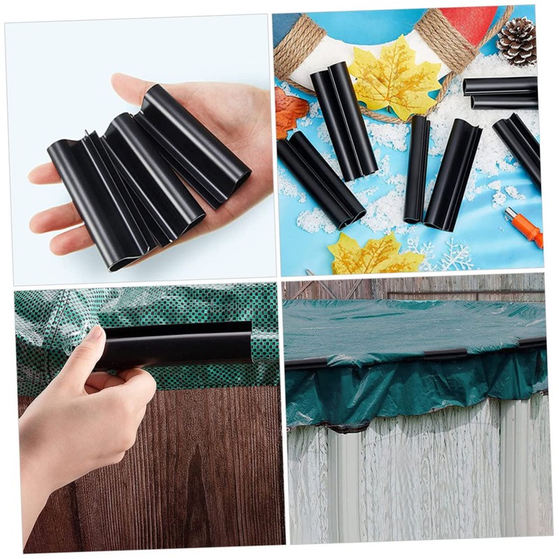 Levemolo 24pcs Wear-Resistant Pool Cover Clips Fixators for Above Ground