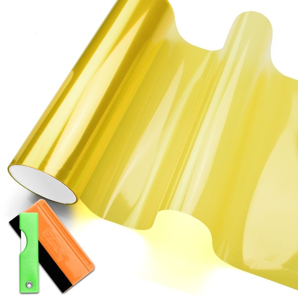 T10 5smd Led / 12" X 48" Glossy Golden Yellow