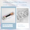 Sanwuta 6 Pcs Clear Hard Zipper Case Hard Plastic Zipper