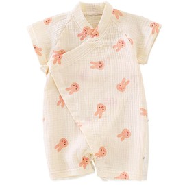 Japanese Kimono Baby Thobe Cotton Yarn Pajamas Robe 6-9 Months Rabbit