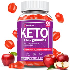 Organic Apple Cider Vinegar Gummies Sugar Free, Keto ACV Gummies: Apple Cider Vinegar with Mother, Vitamin B12 & B6, Beetroot | Gut Health, GMO Free & Vegan, Metabolism, Energy Gummy - 60 Count