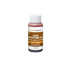 LEAKFINDER LF2001 Automotive Oil-Based Fluid Leak Detection Dye, Services Auto Oil, Fuel, ATF, Power Steering, (6) 1oz Ultraviolet Fluorescent Dye Bottles, Made in USA