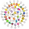 Xandova 46 Pcs Cute Keychains for Kids, Random Different Cartoon