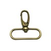 Wuuycoky Bronze 1" Inner Diameter Oval Ring Small Olive Buckle