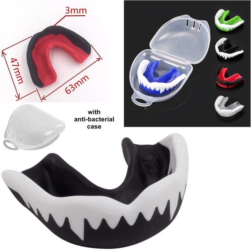 mmasport Professional Single Gel Mouthguard Protection Unisex Moldable Non-Toxic with