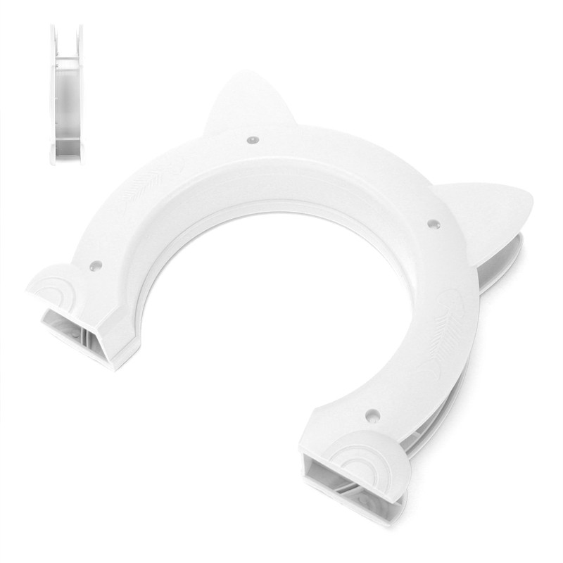 Cat Door Interior CatHead Shaped Plastic Cat Pass Through Door