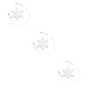 OSALADI 3pcs Way Audio Splitter Snowflake Design Headphone Adapter for