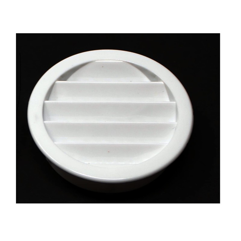 2.5" Round Plastic Louver Soffit Air Vent Reptile Screen Grille