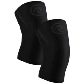 Rehband Power Max Knee Support Weight Sports 7 mm SBR / Neoprene, Competition Knee Sleeves for Bodybuilding, Powerlifting, Crossfit & Heavy Weightlifting, Colour: Carbon/Black, 1 Pair, Size: S
