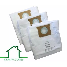 CASA VACUUMS Shop Vac HEPA Bags-3PK-Fits Tank Sizes 5-8 GALLON High Efficiency