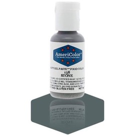 AmeriColor, Stone, 0.75 Ounce Bottle, Soft Gel Paste Food Color