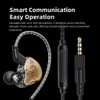 URIZONS QKZ Hi7T Transparent Dynamic Resin Headphones DJ Monitor Earbuds