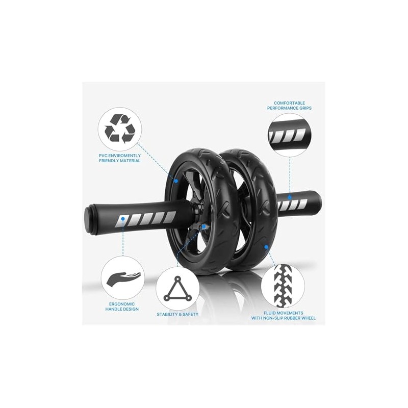 Rueda de rodillo abdominal, rueda abdominal para máquina de ejercicio