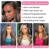 eddfine Ombre Glueless Wigs Human Hair Pre Plucked Pre Cut