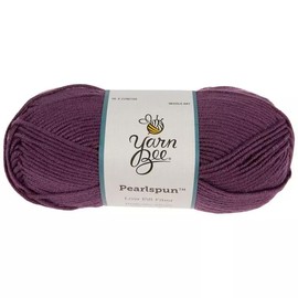Yarn Bee Plum Pearlspun #2296788 3.5 Oz